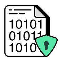 Vector design of secure binary data