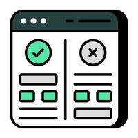 A perfect design icon of choose website vector