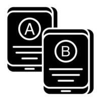 Vector design of a b test