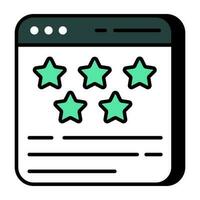 Premium download icon of web ratings vector