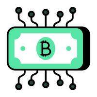 prima descargar icono de bitcoin red vector