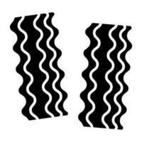 Vector design of ribbon pasta