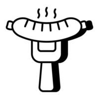 A unique design icon of sausage vector