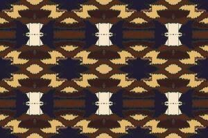 ikat sin costura modelo bordado antecedentes. ikat diamante geométrico étnico oriental modelo tradicional. ikat azteca estilo resumen diseño para impresión textura,tela,sari,sari,alfombra. vector