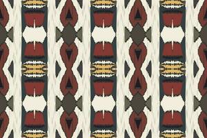 Motif Ikat Seamless Pattern Embroidery Background. Ikat Prints Geometric Ethnic Oriental Pattern traditional.aztec Style Abstract Vector design for Texture,fabric,clothing,wrapping,sarong.