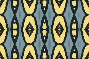 Motif Ikat Paisley Embroidery Background. Ikat Stripe Geometric Ethnic Oriental Pattern Traditional. Ikat Aztec Style Abstract Design for Print Texture,fabric,saree,sari,carpet. vector