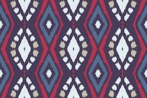 motivo ikat floral cachemir bordado antecedentes. ikat rayas geométrico étnico oriental modelo tradicional. ikat azteca estilo resumen diseño para impresión textura,tela,sari,sari,alfombra. vector