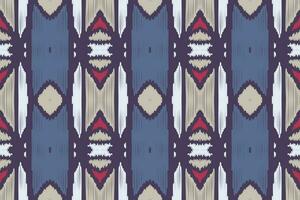 Motif Ikat Floral Paisley Embroidery Background. Ikat Stripe Geometric Ethnic Oriental Pattern Traditional. Ikat Aztec Style Abstract Design for Print Texture,fabric,saree,sari,carpet. vector