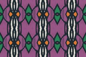 Ikat Paisley Pattern Embroidery Background. Ikat Chevron Geometric Ethnic Oriental Pattern Traditional. Ikat Aztec Style Abstract Design for Print Texture,fabric,saree,sari,carpet. vector