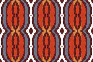 Motif Ikat Seamless Pattern Embroidery Background. Ikat Aztec Geometric Ethnic Oriental Pattern traditional.aztec Style Abstract Vector design for Texture,fabric,clothing,wrapping,sarong.