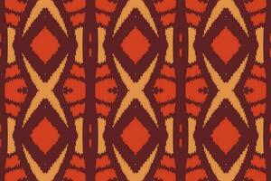 Motif Ikat Seamless Pattern Embroidery Background. Ikat Background Geometric Ethnic Oriental Pattern Traditional. Ikat Aztec Style Abstract Design for Print Texture,fabric,saree,sari,carpet. vector