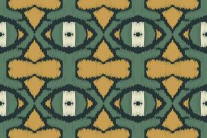 ikat damasco cachemir bordado antecedentes. ikat marco geométrico étnico oriental modelo tradicional. ikat azteca estilo resumen diseño para impresión textura,tela,sari,sari,alfombra. vector