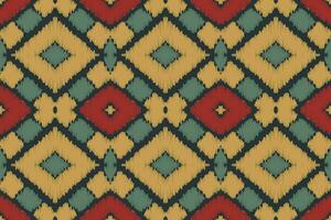 ikat damasco cachemir bordado antecedentes. ikat rayas geométrico étnico oriental modelo tradicional. ikat azteca estilo resumen diseño para impresión textura,tela,sari,sari,alfombra. vector