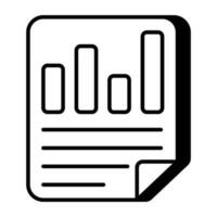 Premium design icon of business report vector