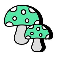 Modern design icon of mushroom vector