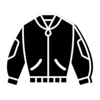 An icon design of bomber jacket vector