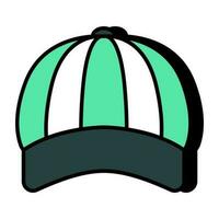 un único diseño icono de pags gorra vector