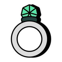 Premium download icon of diamond ring vector