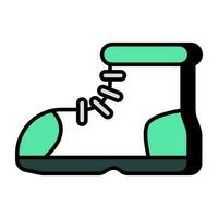 un hermosa diseño icono de tobillo zapato vector