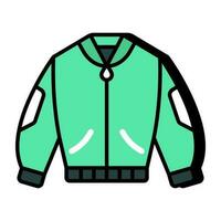 An icon design of bomber jacket vector