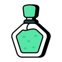 un único diseño icono de perfume vector