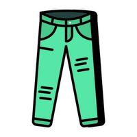 Editable design icon of pants vector