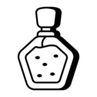 A unique design icon of perfume vector