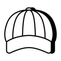 un único diseño icono de pags gorra vector