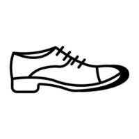 un hermosa diseño icono de formal zapato vector