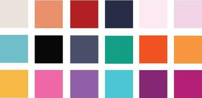 color set palette vector illustration retro