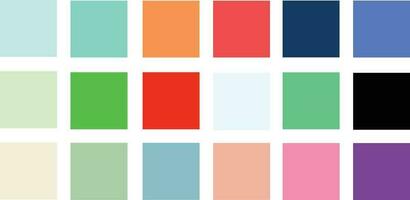 color set palette vector illustration retro