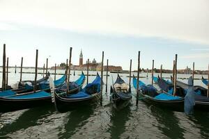 Venice, a bewitching city in Italy, full of history and medieval architecture. photo