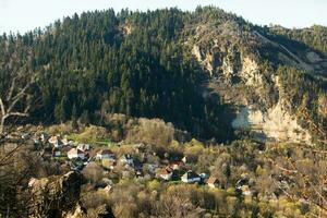 rosía Montana, un hermosa antiguo pueblo en transilvania. el primero minería pueblo en Rumania ese empezado extrayendo oro, hierro, cobre. foto