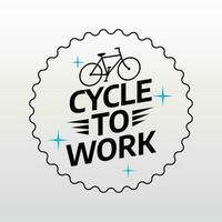 cycle to work day design template. cycle to work vector design. bike vector design. cycle vector design.