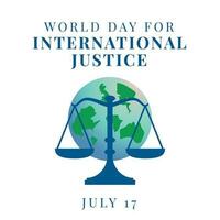 world day for international justice design template for celebration. justice vector illustration. justice icon vector design.