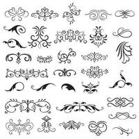 Vector illustration graphic elements for design, Swirl elements decorative illustration