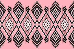Black and pink fabric pattern vector