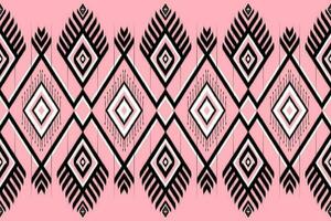 Black and pink fabric pattern vector