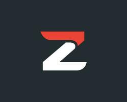 Z alphabet logo design vector