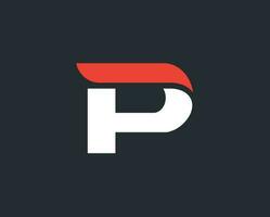 P alphabet logo design vector