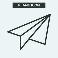 Paper plane icon on white background.  Outline paper plane icon. Minimal and premium paper plane icon. EPS 10 Vector. vector