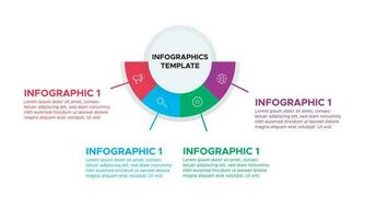 Minimal, Simple and Creative Business Infographics Template for Business Presentation. vector