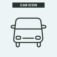 coche icono en blanco antecedentes. contorno coche icono. mínimo y prima coche icono. eps 10 vector. vector