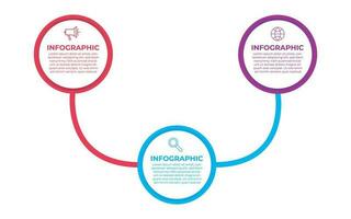mínimo, sencillo y creativo negocio infografia modelo para negocio presentación. vector