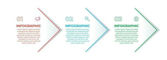 mínimo, sencillo y creativo negocio infografia modelo para negocio presentación. vector