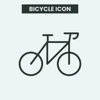 Bicycle sign icon on white background. Outline bicycle icon. Minimal and premium bicycle icon. EPS 10 Vector. vector