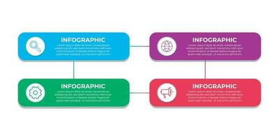 Minimal, Simple and Creative Business Infographics Template for Business Presentation. vector