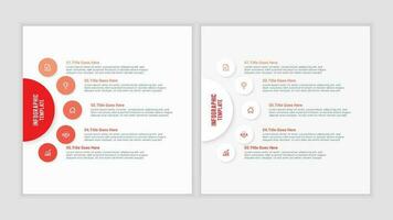 Simple and Clean Presentation Business Infographic Design Template with 5 Bar of Options vector