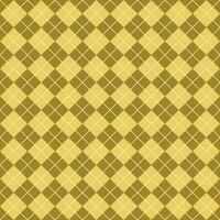 Simple Dark And Light Yellow Seamless Argyle Pattern vector