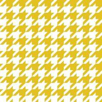 Seamless Yellow And White Houndstooth Pattern vector